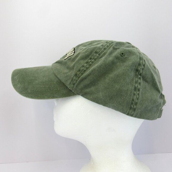 Maine U.S.A. Embroidered Logo Men's Green Adjustable Strap Back Cap Hat - Picture 3 of 8